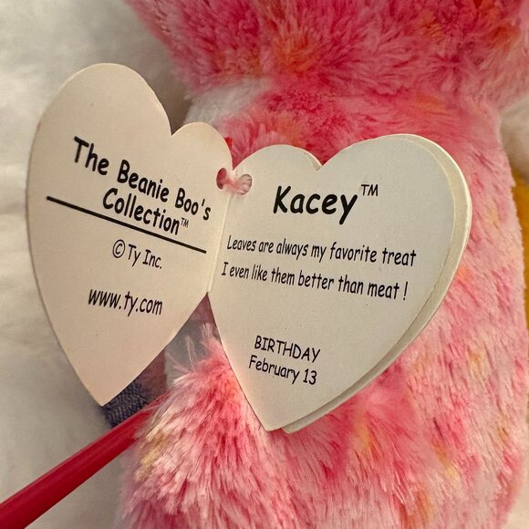 Kacey TY Beanie Boos Pink Koala 2015 Plush Stuffie (SKU: 249TO) - Picture 6 of 10